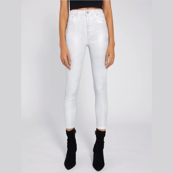 🌺SOLD🌺 Alice + Olivia Foil Metallic Good Jeans! - Picture 2 of 10